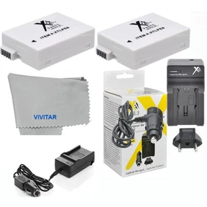 2X LP-E8 Batteries + Charger For Canon EOS Rebel T3 T3i T4 T4i T5i X5 EOS 700D - Picture 1 of 6