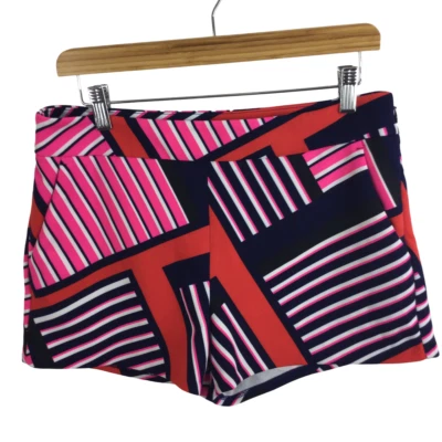 Pantalones cortos Express para mujer con cremallera lateral geométrica multicolor talla 6 Foto 1 de 4
