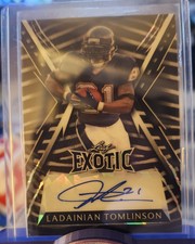 2023 Leaf Exotic - Ladainian Tomlinson Zebra Scope Auto 9/9 #BA-LT2 - Chargers
