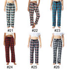 Women Plaid Pajama Pant Lounge Pjs Homewear Nightwear Soft Micro-fleece Bottom 