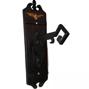 Vtg Midwest HOMCO MCM Wall Hook Gold Eagle Plant Hat Hanger Home Decor USA - Picture 1 of 8