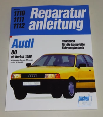 Reparaturanleitung Handbuch - Audi 80 Typ B3 Benziner Modelle - ab Baujahr 1988 - Bild 1 von 2