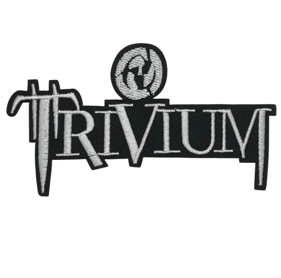 MARKENLOS Trivium Patch Aufnäher Bügelbild Flicken Applikation Heavy Metal Hard Rock Punk