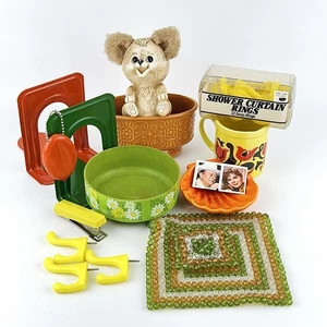 Vintage 60er 70er Wohndeko Inszenierung MCM orange grün gelb Konvolut - Bild 1 von 17