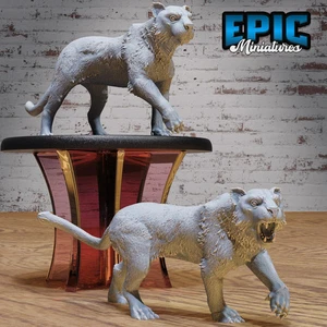 Tiger Miniatur | 28mm Scale Majestic and Powerful Jungle Predator für DnD, - Bild 1 von 4