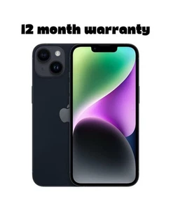 Apple iPhone 14 - 128GB - Black - Unlocked - VERY GOOD - Picture 1 of 1