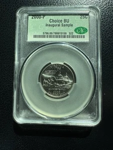 Choice BU 2000-P Washington State Quarter Virginia Inaugural Sample CAC - Picture 1 of 2