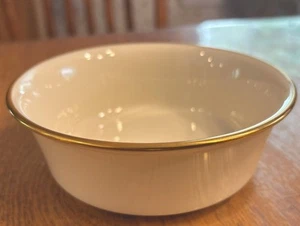 Set 4 ciotole Lenox Special (Eternal Match) bordo oro avorio 5 3/8” bacche/dessert - Foto 1 di 6