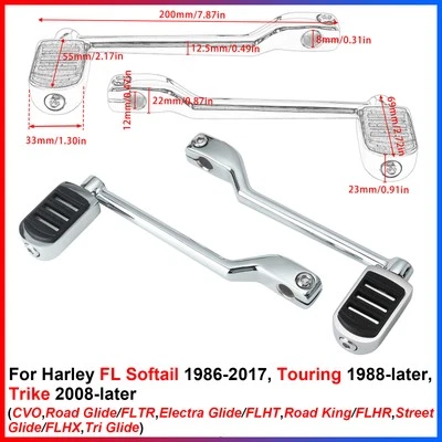 For Harley Street Road Glide Road King, Heel Toe Gear Shift Lever w/ Shifter Peg - Image 1 of 4