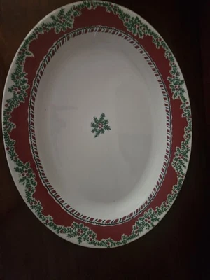 Fitz & Floyd Christmas Yuletide Holiday Serving Platter  - Image 1 of 4