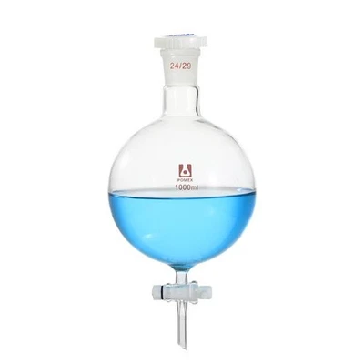 Spherical Separating Funnel 250ml-5000ml Borosilicate Glass Lab Supply - Image 1 of 4