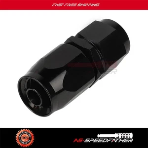 Universal AN6 Straight Swivel For Oil/Gas Hose Line End Fitting Adapter Black - Picture 1 of 8