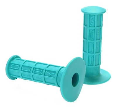 Oury Classic BMX full waffle bicycle grips - AQUA TURQUOISE TEAL