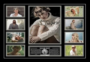 Taylor Swift Folklore Signed Limited Edition Memorabilia Print Art Gift Poster - Foto 1 di 36