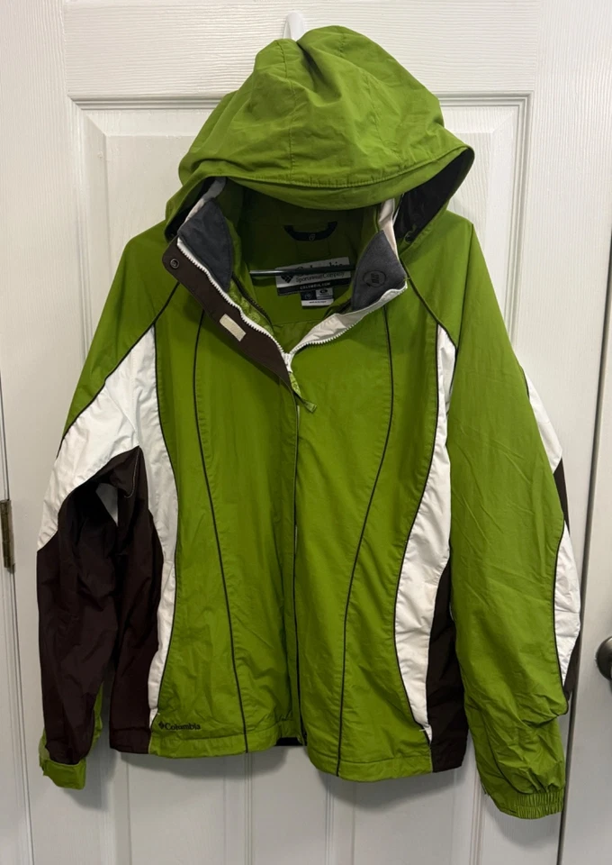 Abrigo de invierno exterior Columbia Interchange verde para mujer XL Foto 1 de 4