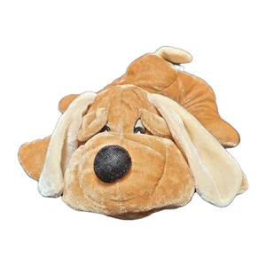 Toy Factory Brown Laying Floppy Brown Dog Plush 2018 12". PT5 - Picture 1 of 8