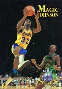 Magic Johnson 1996 Topps NBA Stars 50th Finest Refractor Card #22 - MT/NM Lakers - Bild 1 von 2