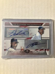 2007 Topps Co-firmatari Francisco Liriano Justin Verlander Doppio Autografo Autografo - Foto 1 di 2