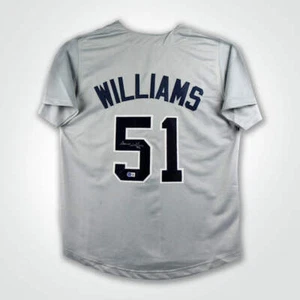 Bernie Williams signiertes graues Pro-Style Baseball Trikot - Bild 1 von 3