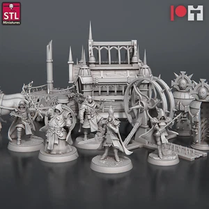 Inquisitors Set - DnD Legion Terrain Scenery Tabletop Miniatures 28mm - Picture 1 of 17