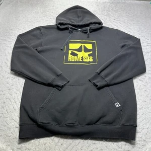 Rome SDS Snowboard Heavyweight Fleece Hoodie Black Mens Size Extra Large XL - Picture 1 of 12