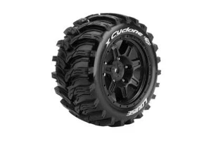 Louise RC MFT XCyclone Monster Truck Belted Tires Mounted 24mm XMAXX XRT (2) - Picture 1 of 4