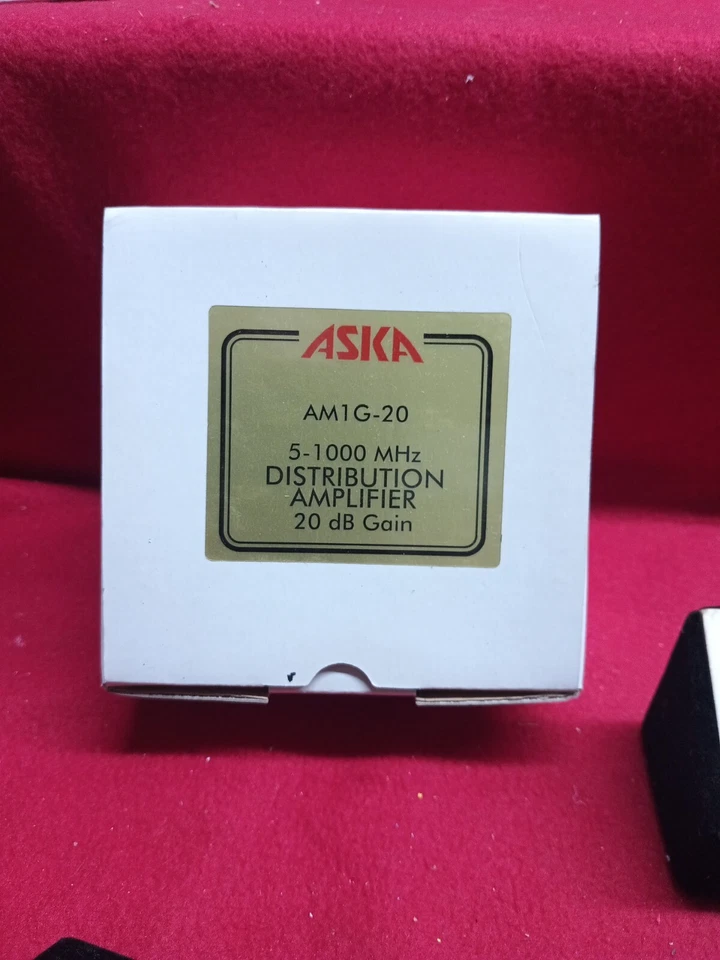 Aska AM1G-20 Distribution Amplifier 5-1000 MHz 20 dB Gain NEW FREE SHIPPING! - Image 1 of 4