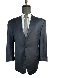 PAL ZILERI Mens Navy Blue ITALIAN-MADE Wool Sport Coat Blazer Jacket SIZE 38S - Picture 1 of 8