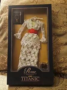 Franklin Rose Titanic Tea Dress Ensemble come nuovo per 15 in bambola - Foto 1 di 19