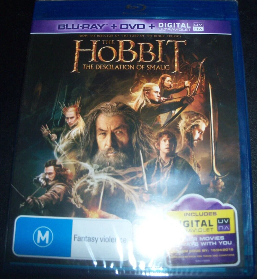 The Hobbit: The Desolation Of Smaug (AustRegion B) BLURAY + DVD – New - Image 1 of 1