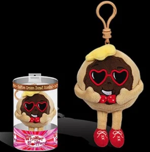 Whiffer Sniffers Larry Lovett Boston Cream Donut Scented Plush Backpack Clip - Picture 1 of 3
