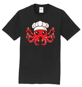 NEW Infusion Lifestyle Takoyaki Octopus Black Graphic T-Shirt Sizes S-4XL - Picture 1 of 3
