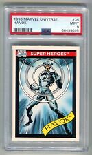 1990 Marvel Universe Havok PSA 9 Mint #35