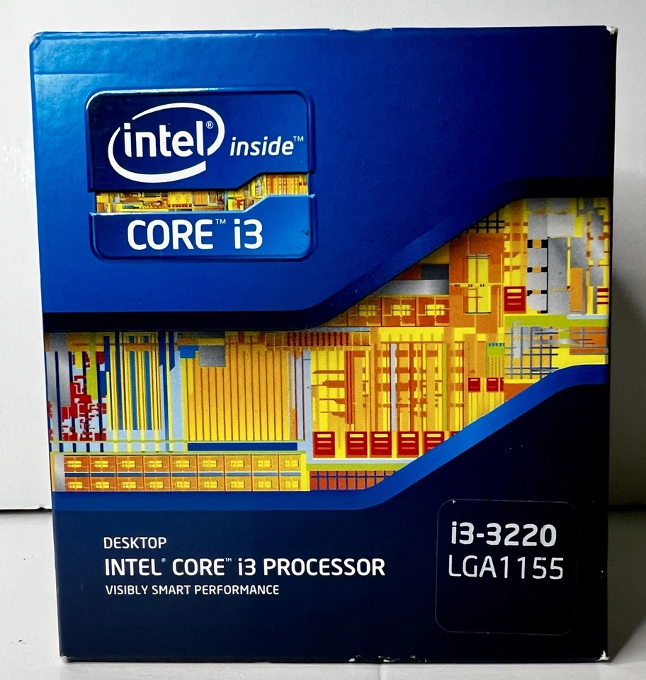 Intel Core i3-3220 3.30GHz 2C/4T 3M Cache 55W Processo CPU SR0RG Heatsink/Fan - Image 1 of 4