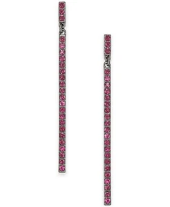 Pendientes colgantes INC 2-1/2" tono gris pavé rojo cristal palo $29 - Imagen 1 de 2