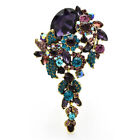 Luxury Crystal Palace Style Flower Brooches Pin Pendant Women Party Banque Gifts