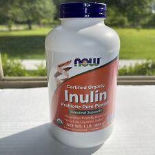 Certified Organic Inulin-Prebiotic Pure Powder/1 lb (454 g)Vegan; Intest Support