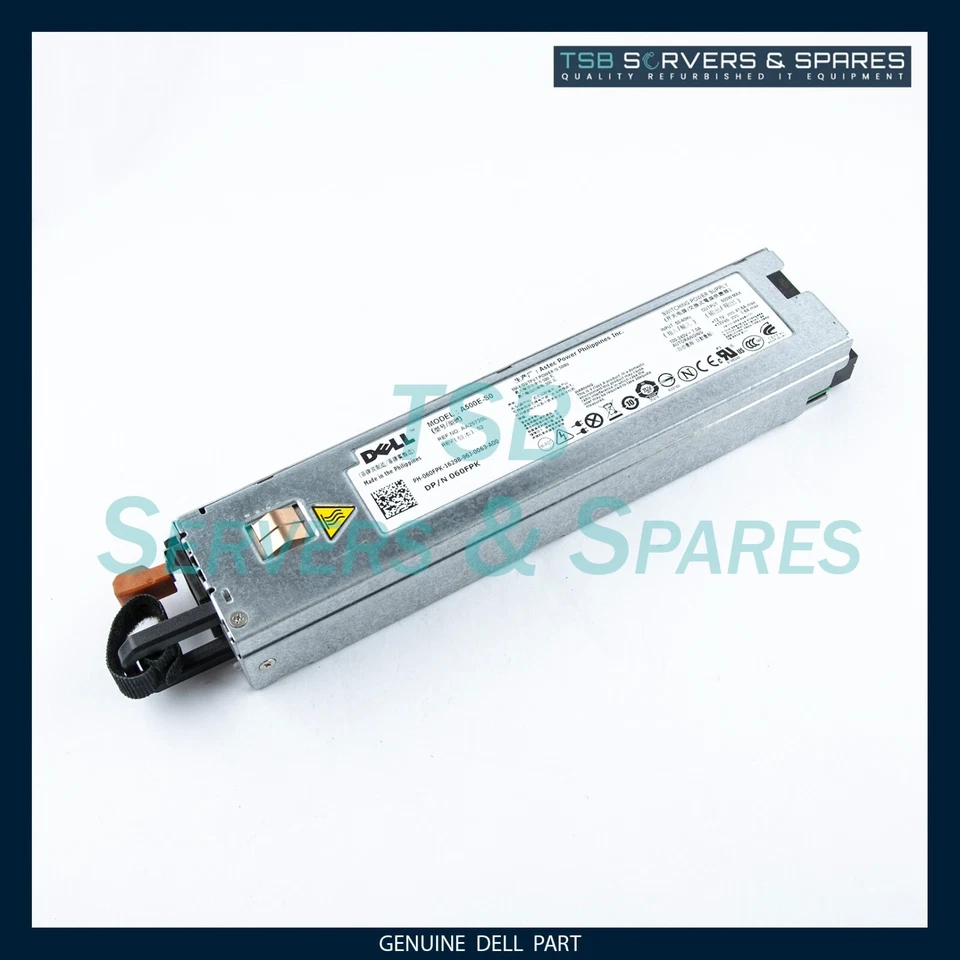Dell PowerEdge 60FPK 060FPK R410 R415 PowerVault NX300 Power Supply 500W  - Image 1 of 1
