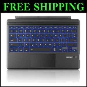 Surface Pro Type Cover: 7-Color LED Backlit Keyboard with Touchpad Functionality - Picture 1 of 11