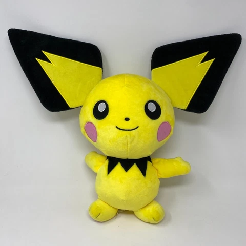 Pokemon Build A Bear PICHU 15" Plush Pikachu Baby Evolve with Sound WORKS Cover