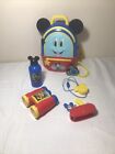 Disney Junior Mickey Mouse Funhouse Adventures Backpack 4 Piece Pretend Play Set