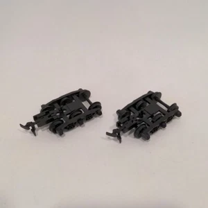 Pair TYCO 3 axle HO Trucks Bogies w/ Couplers 62' Tanker/Crane Replacement Parts - Picture 1 of 4