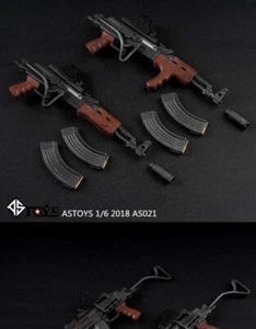 ASTOYS AS021 1/6 Holzmaserung Gewehr Waffe Modell ohne Griff AK47 Ornament - Bild 1 von 4