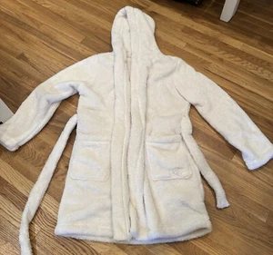 Nuevo sin etiquetas Bata de baño mullida de felpa crema con capucha UGG para mujer XL - Imagen 1 de 2