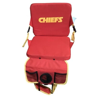 Kansas City Chiefs Bleacher Silla Estadio Banco Asiento Plegable con Correa NFL Foto 1 de 4