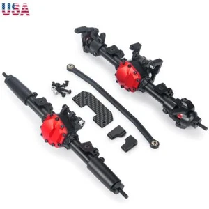 1:10 RC Auto Alu Vorder Hinterachse Gehäuse für Axial AR44 SCX10 II 90046 90047 US - Bild 1 von 20