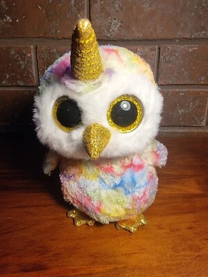 TY Beanie Boo Enchanted the Unicorn Owl Regular Size Collectible Excellent Cond - image 1 of 3
