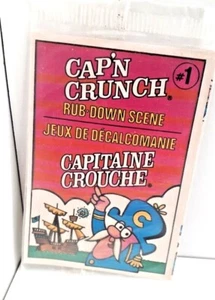 Vintage Capn Crunch Rub Down Scene #1 Cereal Price Original Sealed - Bild 1 von 2