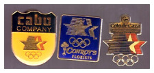 Los Angeles 1984 Olympics pins: Cabo Co.; Conroy's Florist; Cote de Caza