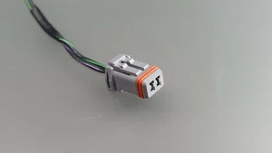 Original Außenspiegel Stecker Totwinkel Umfeldbeleuchtung Blinker Anschluss Grau - Picture 1 of 4